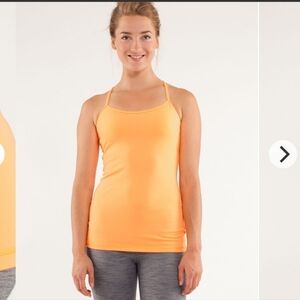 3542  Lululemon athletica Power Y Tank in Bright Orange